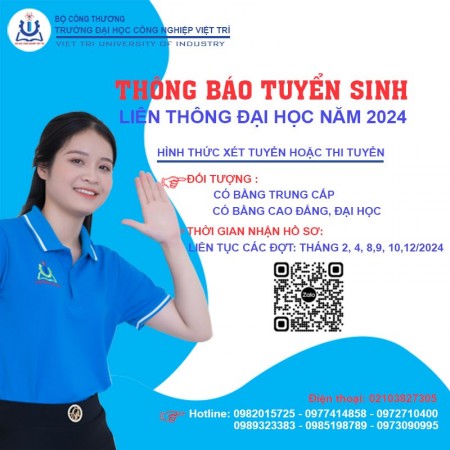 [THÔNG BÁO TUYỂN SINH LIÊN THÔNG ĐẠI HỌC NĂM 2024]